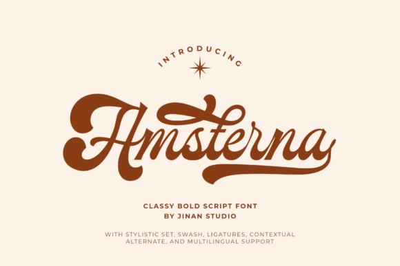 Amsterna: A Classy Bold Script Font for Brands