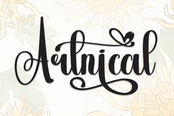 Artnical: A Stylish Handwritten Script Font for Branding