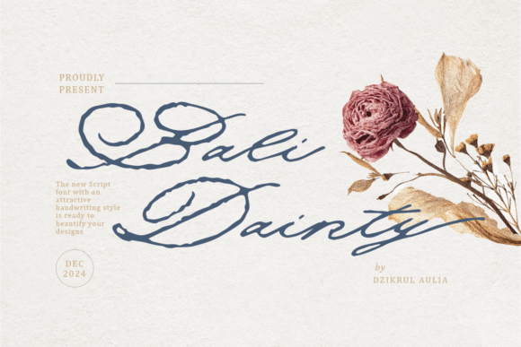 Bali Dainty: A Script Font for Elegant Branding