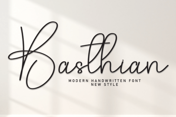 Basthian: A Premium Script Handwritten Font for Elegant Design