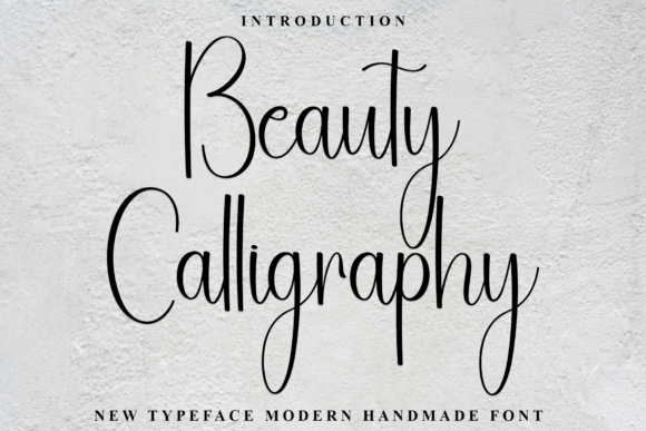 Beauty Calligraphy Font for Handmade Brands