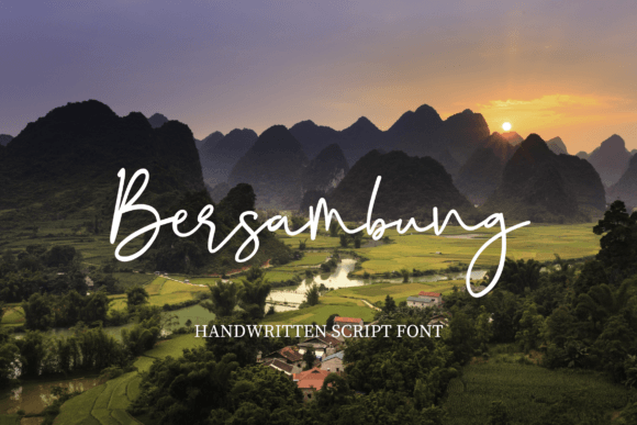 Bersambung: A Handwritten Script Font for Makers
