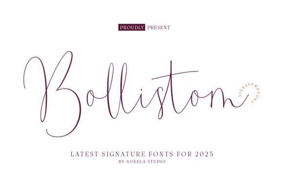 Bollistom: A Modern Script Font for Elegant Branding