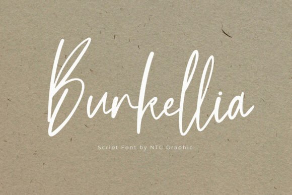 Burkellia: A Natural Script Font for Elegant Design
