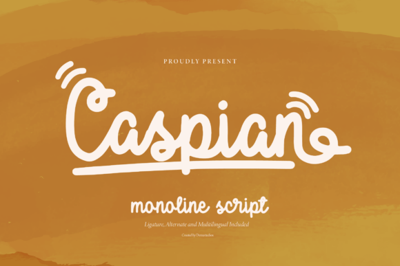 Caspian: A Smooth Monoline Script for Elegant Branding