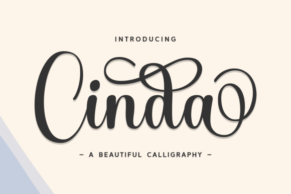 Cinda: A Bold Script Font for Makers