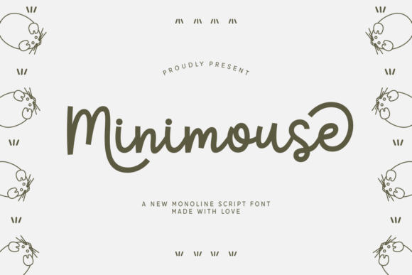Minimouse: A Playful Script Font for Editorial Design