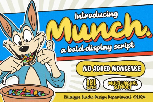Munch Font: A Playful Script for Bold Branding