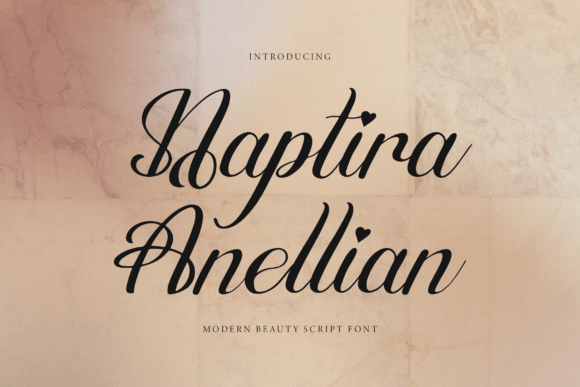 Naptira Anellian: A Stylish Script Font for Makers