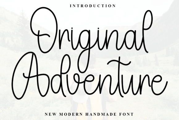 Original Adventure Font for Handmade Creators