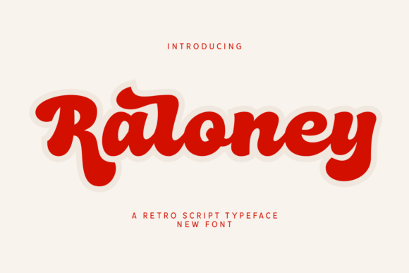 Raloney: A Retro Bold Script Font for Crafters