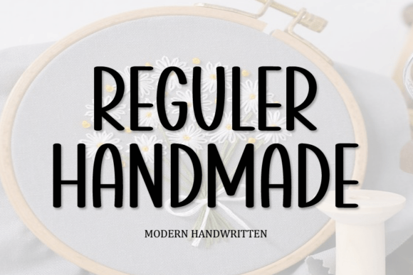 Reguler Handmade: A Classic Script Font for Web Design