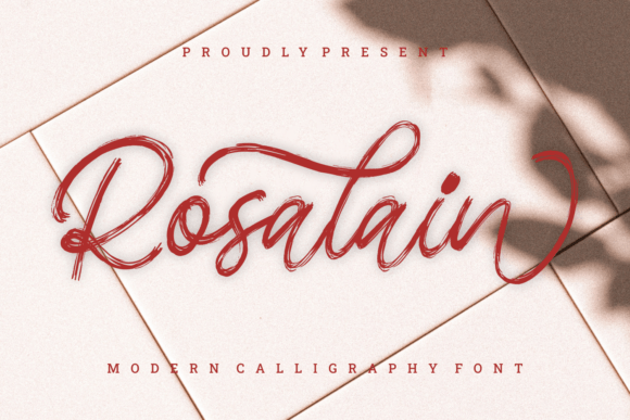 Rosalain: A Textured Script Font for Makers