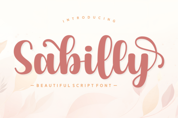 Sabilly: A Bold Script Font for Modern Branding