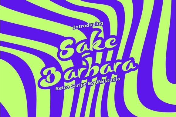 Sake Barbara: A Retro Script Font for Editorial Design