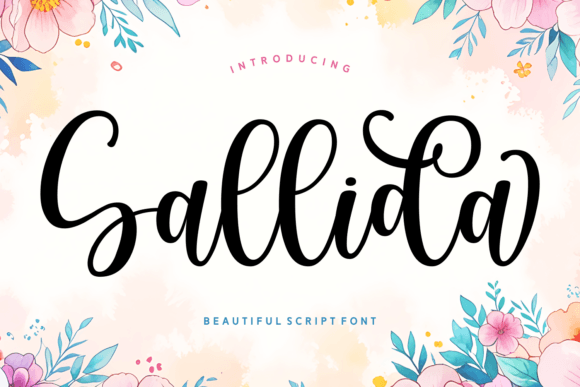 Sallida: A Bold Script Font for Crafters
