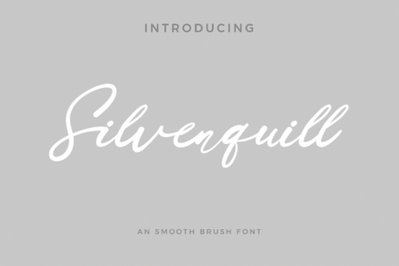 Silverquill: A Hand-Lettered Script Typeface for Editorial Design