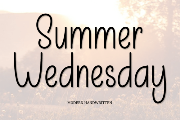 Summer Wednesday: A Handwritten Script for Web Design