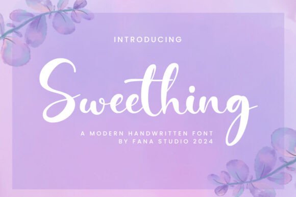 Sweething: A Stylish Script Font for Editorial Design