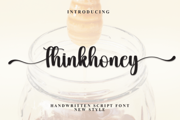 Thinkhoney: A Magical Script Font for Makers