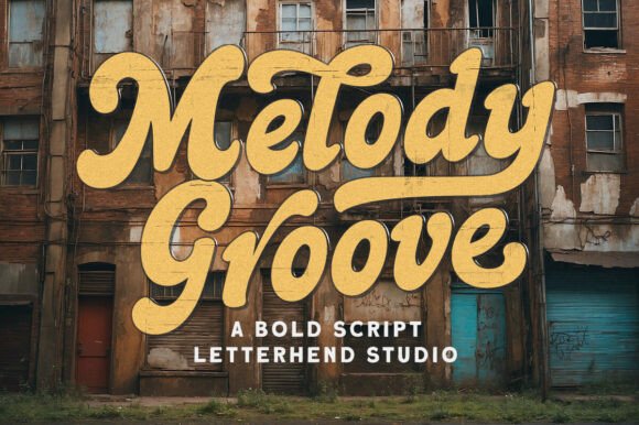 Using Melody Groove Font for Retro Web Design