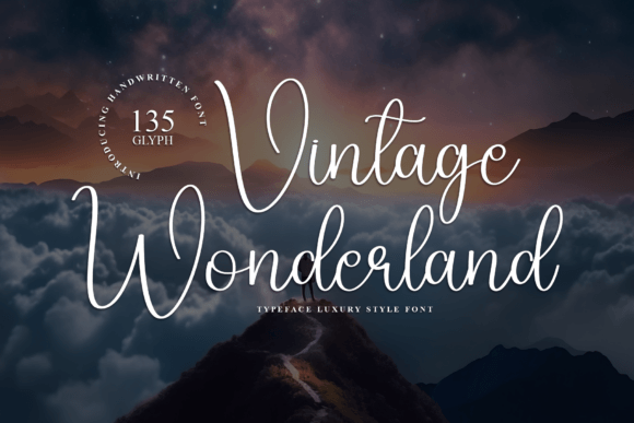 Vintage Wonderland: A Magical Script Font for Elegant Design