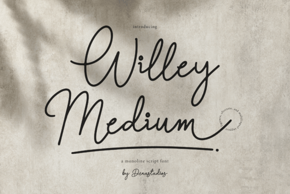 Willey Medium: A Stylish Monoline Script Font Review